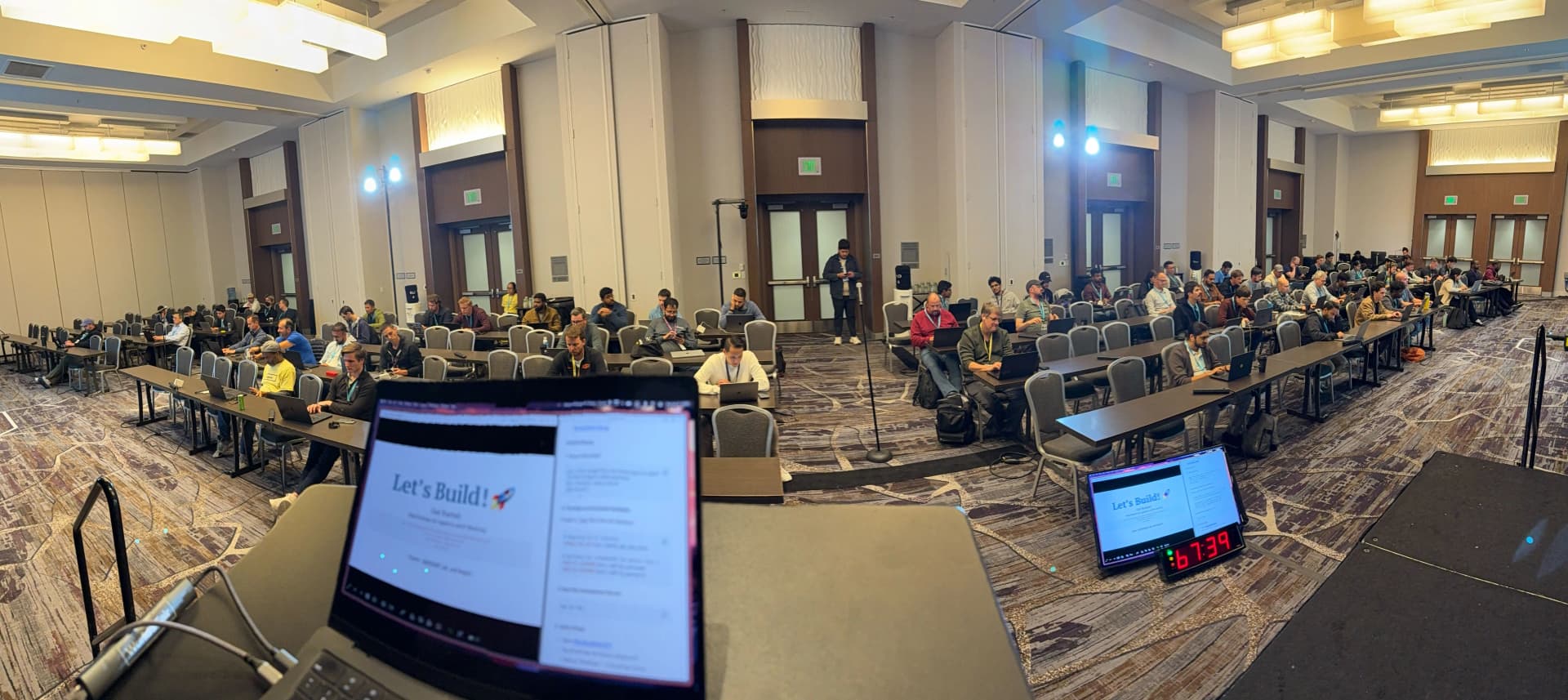 Workshop room fisheye view