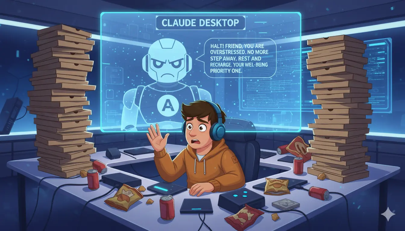 Claude catching when I need rest even though I don't want to