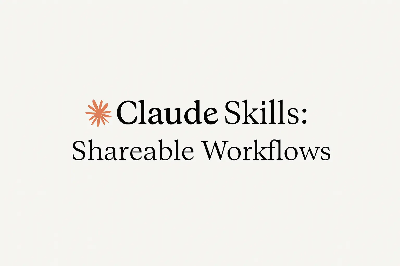 Claude Skills as Self-Documenting Runbooks/Processes You Share With Your Team