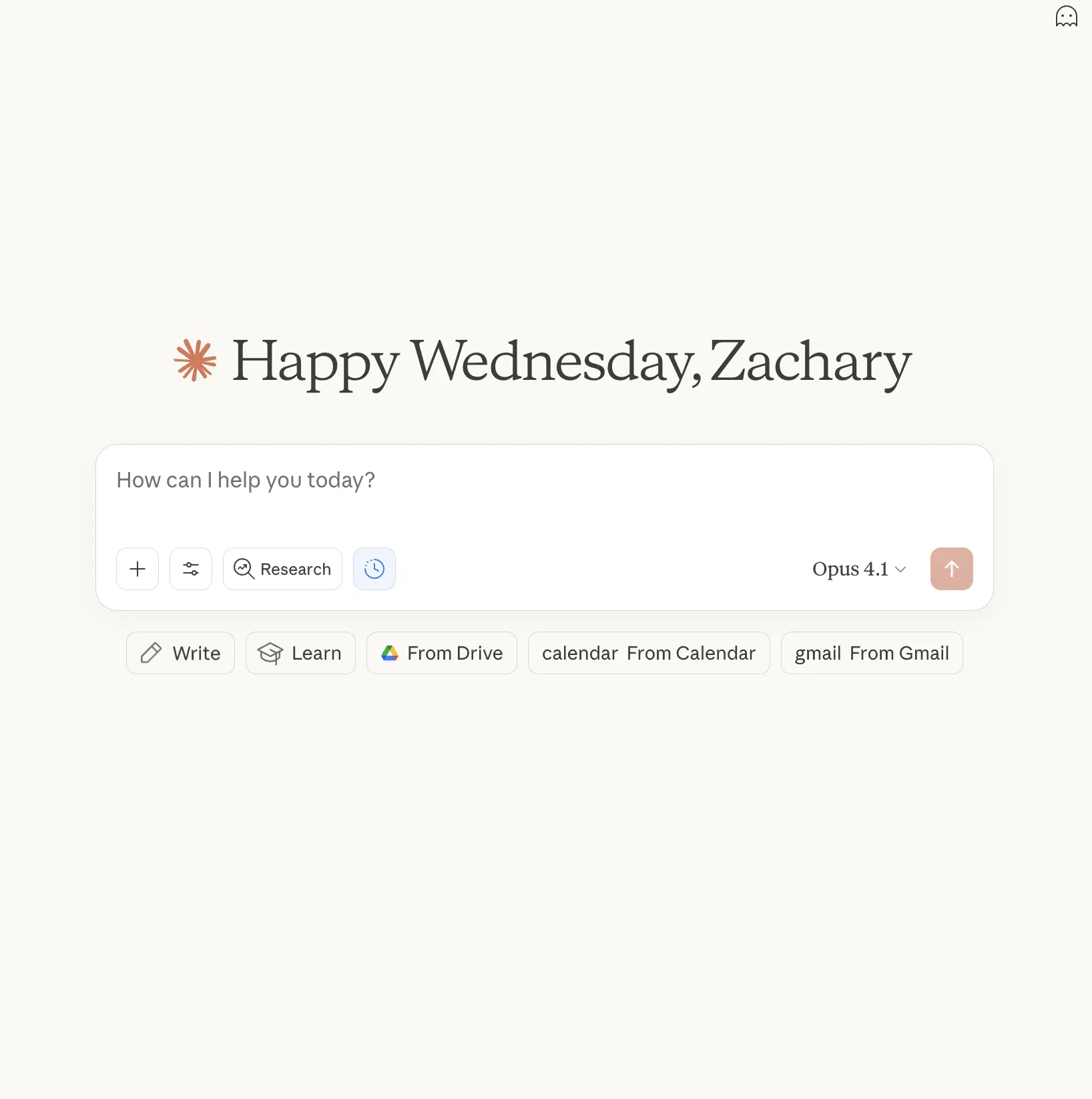 Claude Desktop interface