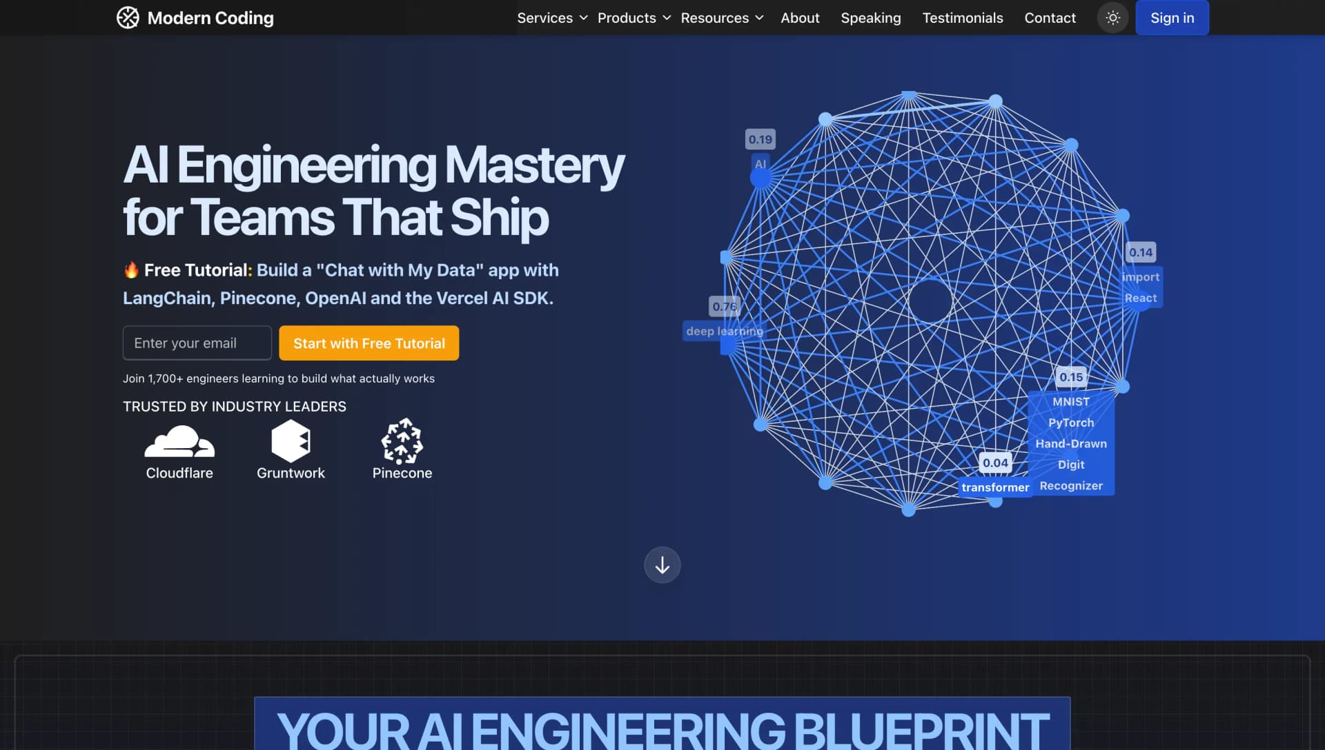 An AI-native pipeline engineer homepage